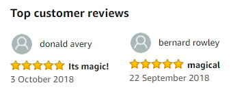 More 5* reviews!